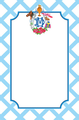 Derby Crest Personalized Notepad, Multiple Sizes Available