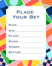 Load image into Gallery viewer, Derby Silks Horse Racing Betting Cards