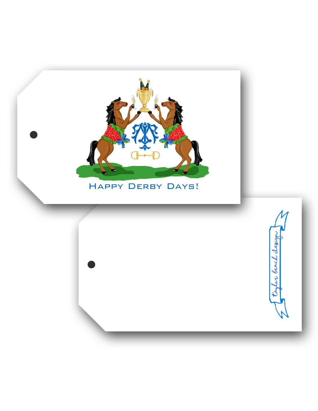 Winner's Circle, Bubbles, Personalized Hang Tags