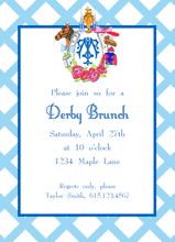 Load image into Gallery viewer, Kentucky Derby Custom Crest Invitation