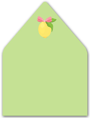 Holiday Lemon A7 Patterned Envelope Liners