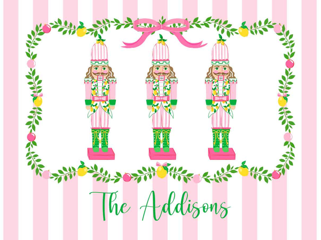 Lemon Nutcracker, Peppermint, Personalized Gift Sticker Labels