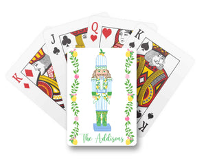 Lemon Nutcracker Personalized Playing Cards, Winter Ice