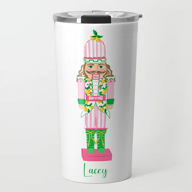 Lemon Nutcracker Personalized Travel Tumbler, Peppermint