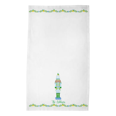 Lemon Nutcracker, Winter Ice, Personalized Poly Twill Tea Towels, Set of 2