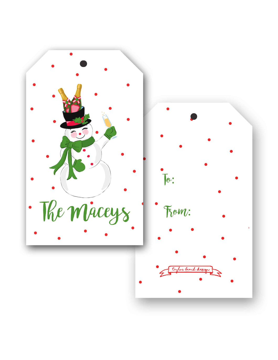 Love at Frost Sight Personalized Christmas Hang Tags