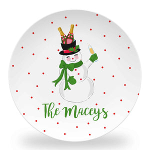 Love at Frost Sight Set of (4) Personalized 10" Dia. Melamine Plates