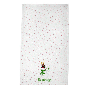 Love at Frost Sight Personalized Poly Twill Tea Towels, Set of 2