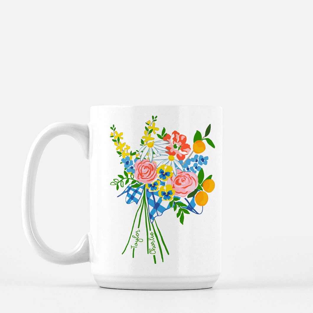 Mother's Day Signature Bouquet Personalized Mug