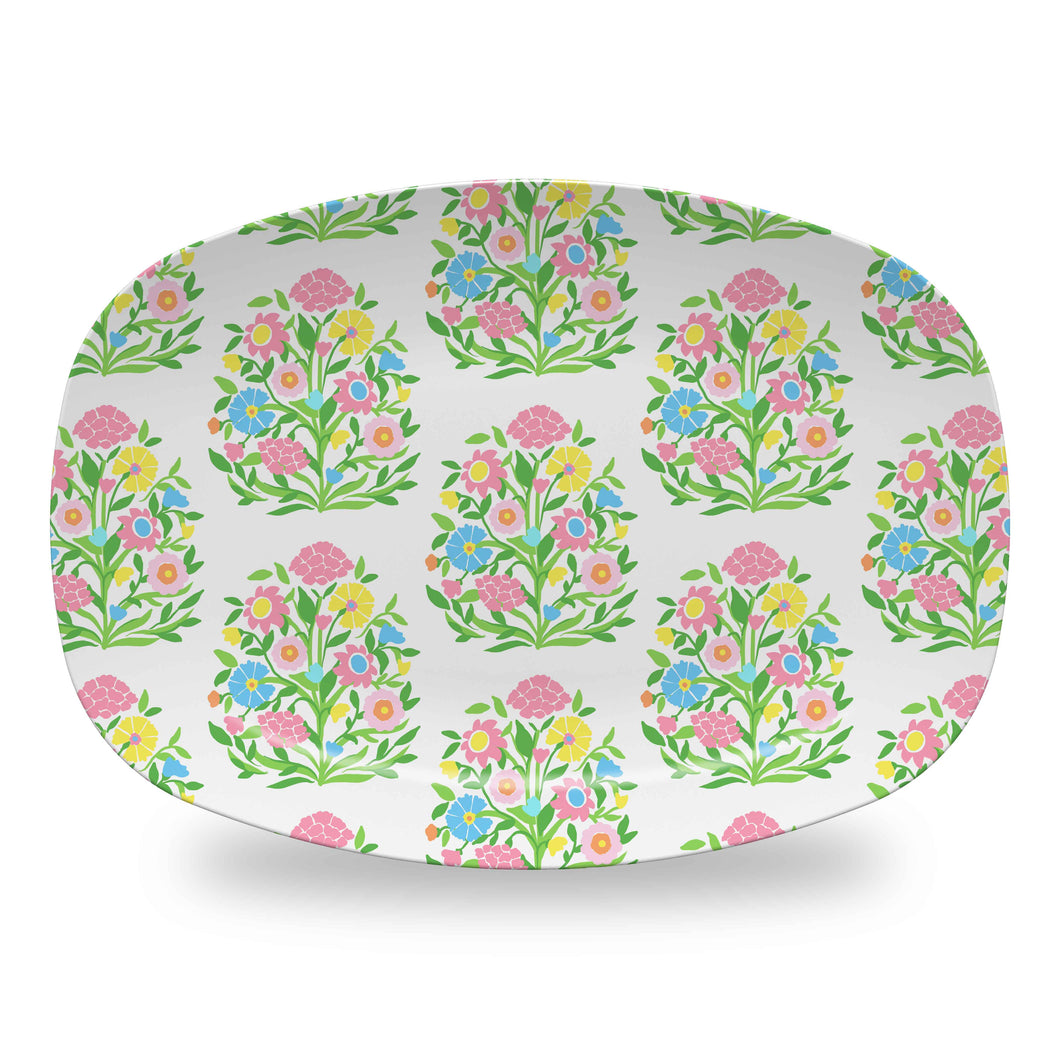 *IN STOCK* Mughal Bouquet Melamine Platter