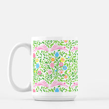 Load image into Gallery viewer, Mughal Bouquet Stripe Easter Porcelain Mug