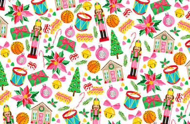 Oh What Fun Christmas Collage Paper Tear-away Placemat Pad