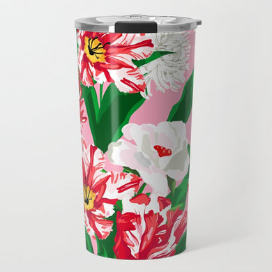 Peppermint Posies Christmas Travel Tumbler