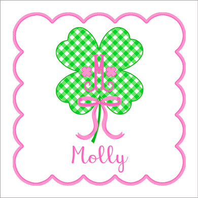 Lucky Shamrock St. Patrick's Day Gift Sticker Label for Girls
