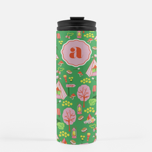 Load image into Gallery viewer, Adventure Camp Personalized Water Bottle, Green