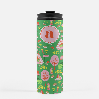Adventure Camp Personalized Water Bottle, Green