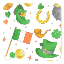 Load image into Gallery viewer, Pinch Me Party St. Patrick&#39;s Day Cork Backed Coasters - Set of 4