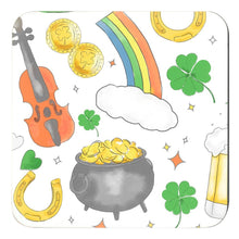 Load image into Gallery viewer, Pinch Me Party St. Patrick&#39;s Day Cork Backed Coasters - Set of 4