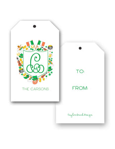 Pinch Me Party Crest Personalized St. Patrick's Day Hang Tags