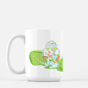 Cabbage Garden Porcelain Mug
