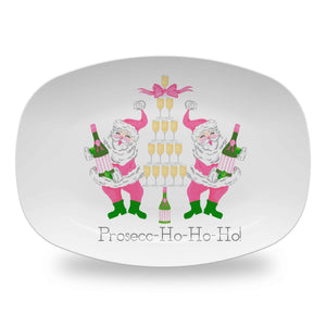 Prosecc-Ho-Ho-Ho Melamine Christmas Platter