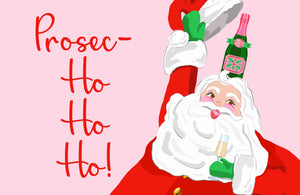 Prosec-Ho-Ho-Ho Christmas Paper Tear-away Placemat Pad
