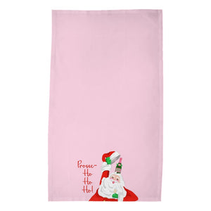 Prosec-Ho-Ho-Ho Poly Twill Tea Towels, Set of 2