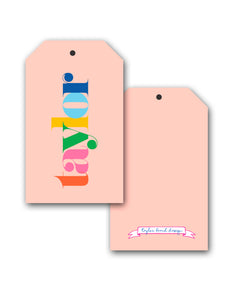 Make it Mine, Coral, Personalized Hang Tags