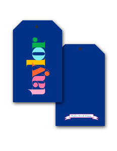 Make it Mine, Navy, Personalized Hang Tags