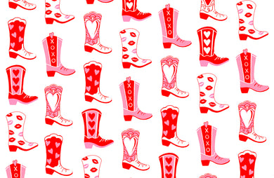 Rootin' Tootin' Valentine's, Rosy, Paper Tear-away Placemat Pad