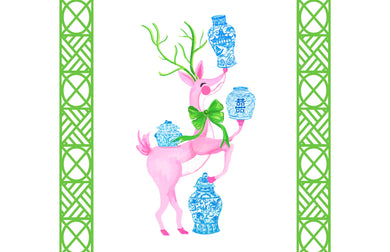 Ginger Jar Juggle Holiday Paper Tear-away Placemat Pad, Green