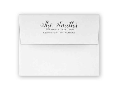 Return Address Added to Envelopes