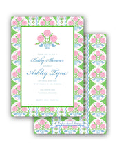 Load image into Gallery viewer, Ribbons in Bloom Invitation, Peony