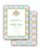 Load image into Gallery viewer, Ribbons in Bloom Invitation, Periwinkle