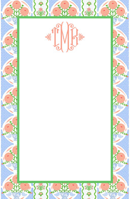 Ribbons in Bloom Notepad, Multiple Sizes Available, Periwinkle