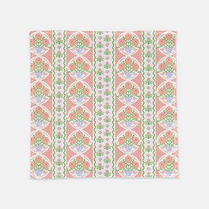 Ribbons in Bloom 20"x20" Cloth Napkins, Set of 4, Begonia