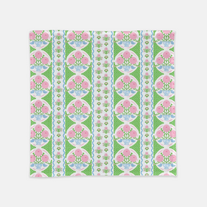 Ribbons in Bloom 20"x20" Cloth Napkins, Set of 4, Peony