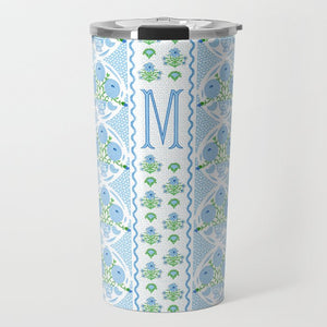 Ribbons in Bloom Personalized Travel Tumbler, Hydrangea