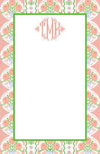 Ribbons in Bloom Notepad, Multiple Sizes Available, Begonia