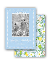 Load image into Gallery viewer, Ribbons &amp; Lemons Personalized Photo Holiday Card, 5.5&quot;x8.5&quot; A9 Size
