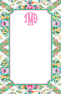 Rose Medallion Inspired Personalized Notepad, Multiple Sizes Available