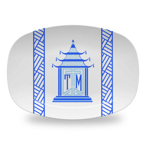 Royal Pagoda, Sapphire, Melamine Platter