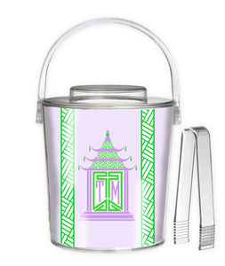 Royal Pagoda, Amethyst, 3 Qt. Acrylic Ice Bucket