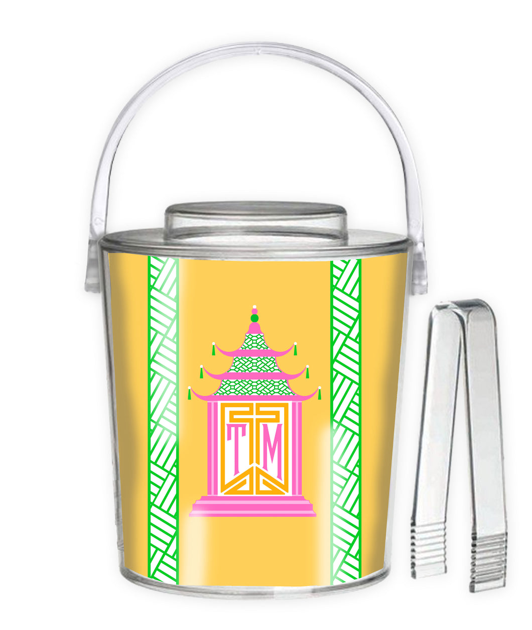 Royal Pagoda, Topaz, 3 Qt. Acrylic Ice Bucket