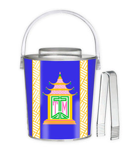 Royal Pagoda, Lapis, 3 Qt. Acrylic Ice Bucket