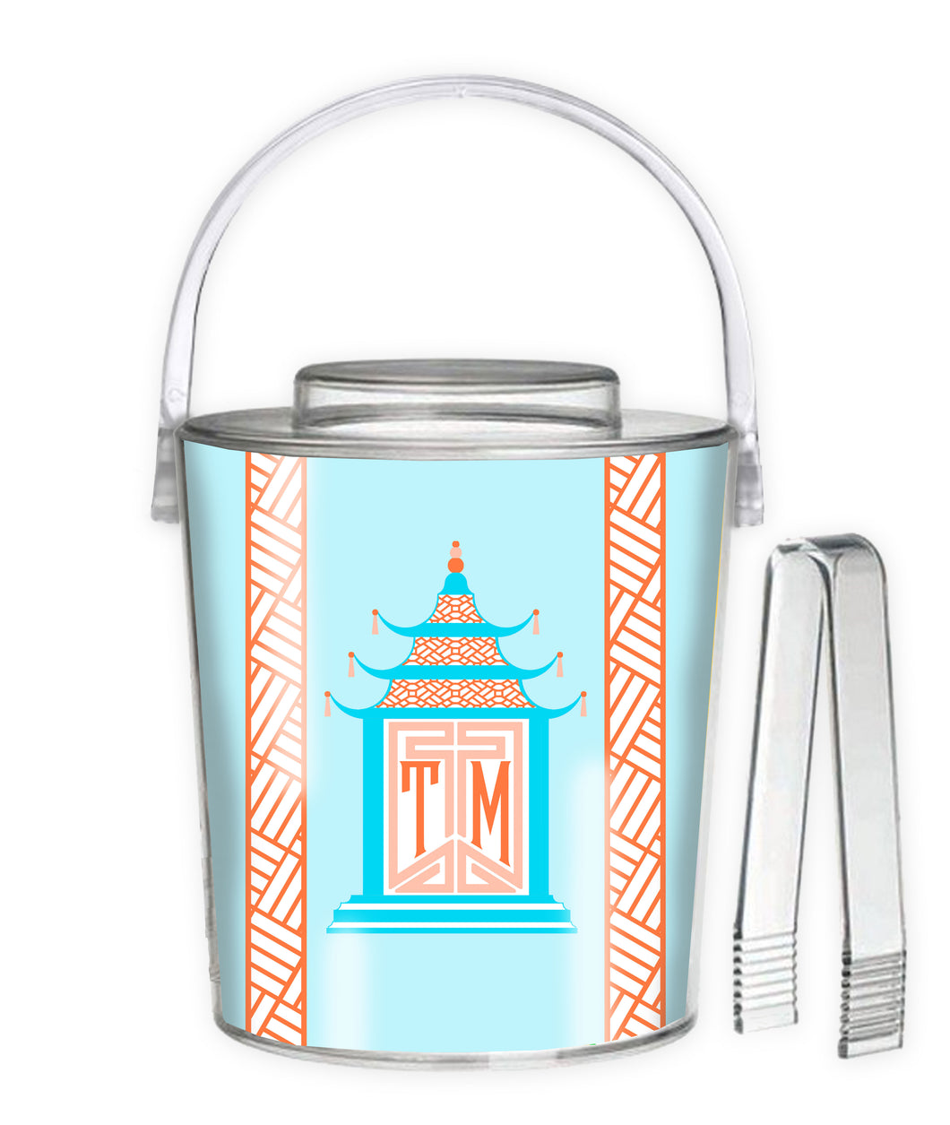 Royal Pagoda, Moonstone, 3 Qt. Acrylic Ice Bucket