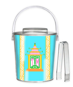 Royal Pagoda, Azurite, 3 Qt. Acrylic Ice Bucket