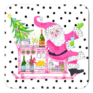 Making Spirits Bright Holiday Cork Backed Coasters - Set of 4