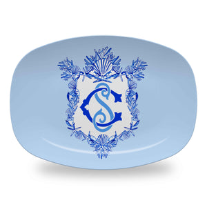 Seashell Custom Crest, Seashore, Melamine Platter