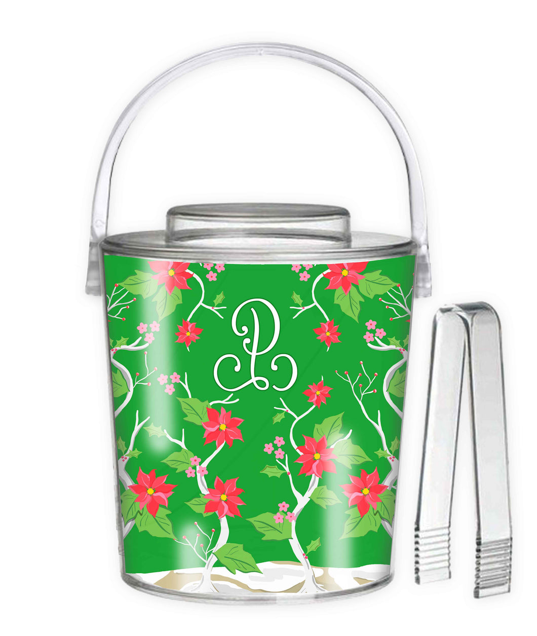 Seasonal Chinoiserie Personalized Christmas Ice Bucket